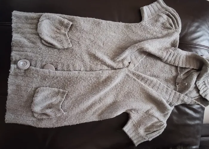 Gilet gris 10 ans