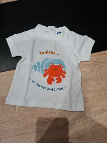 Tee shirt crabe