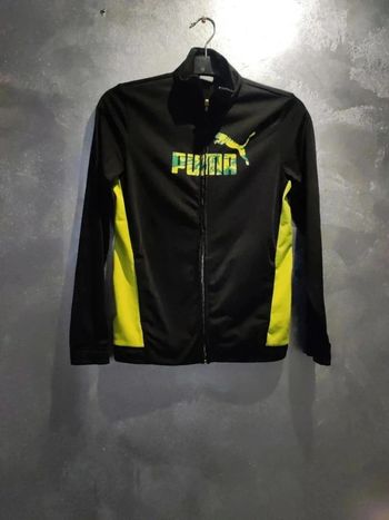 Jacket Puma Zip Garçon Noir