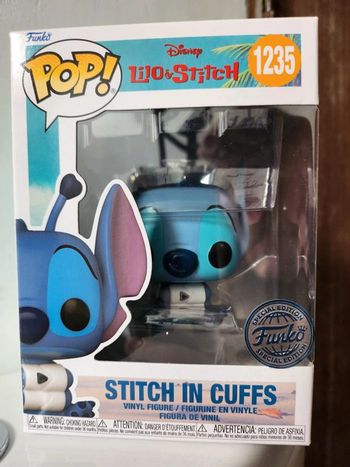 Funko pop Stitch in cuffs