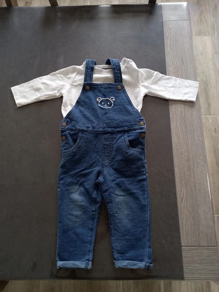 Salopette avec tes shirt a manche