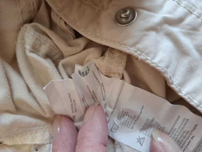 Beau pantalon baggy femme Jennyfer 34 beige très bon état - photo numéro 7