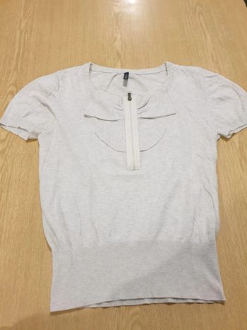 Pull femme manches courtes Naf Naf XL beige