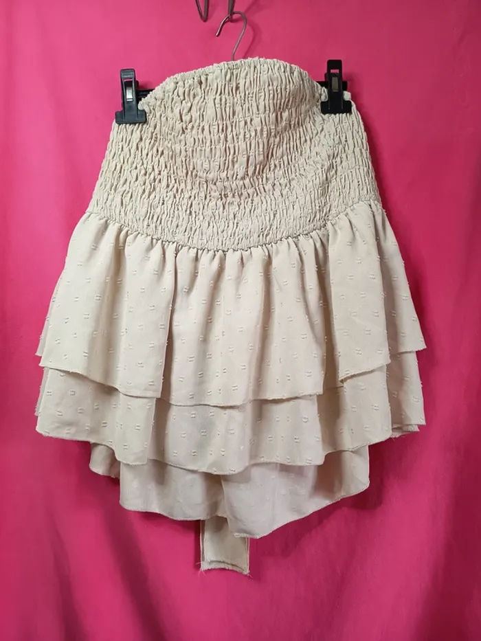 Haut bustier dos nu. grande taille (A372)