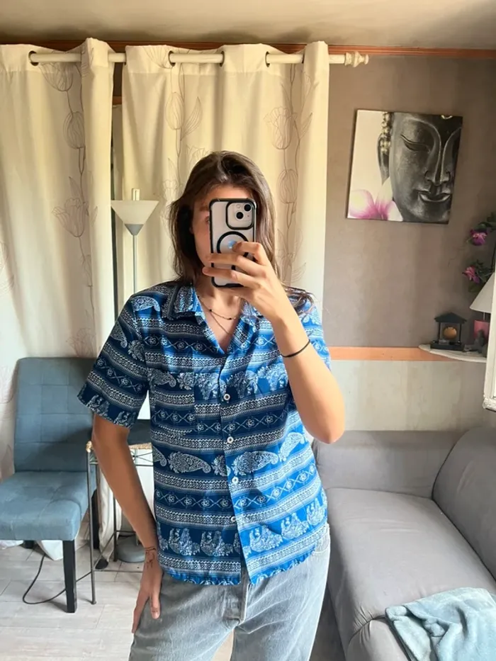 Chemise éléphant exotique Thailand grunge vintage sarouel hippie - photo numéro 3