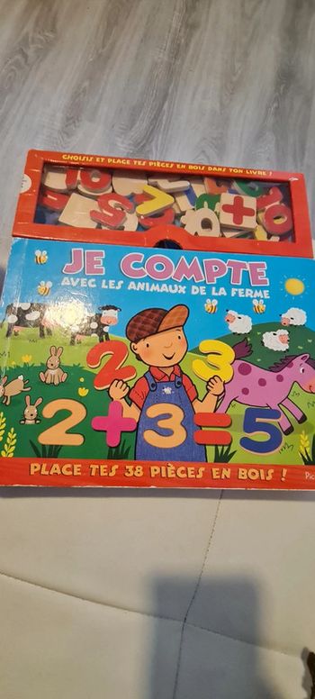 Livre puzzle découverte avec pièces en bois