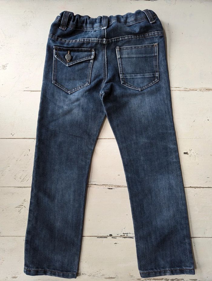 Jean bleu motif robot garçon taille 8 ans - photo numéro 2