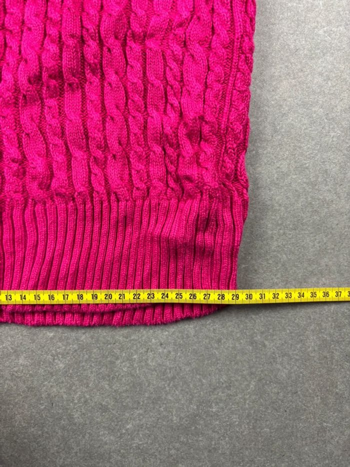Pull torsadé cable knit rose GAP vintage - photo numéro 3