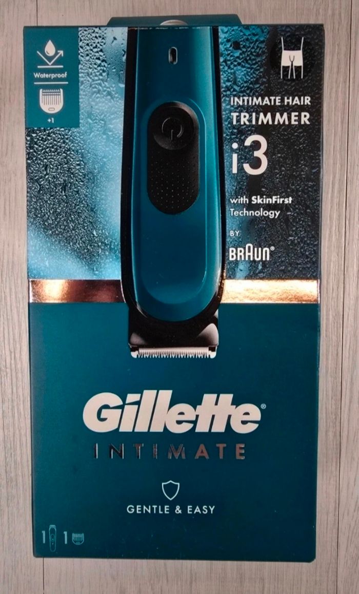 🌟 Tondeuse Gilette Intimate hair trimmer i3 - Bleu 🌟