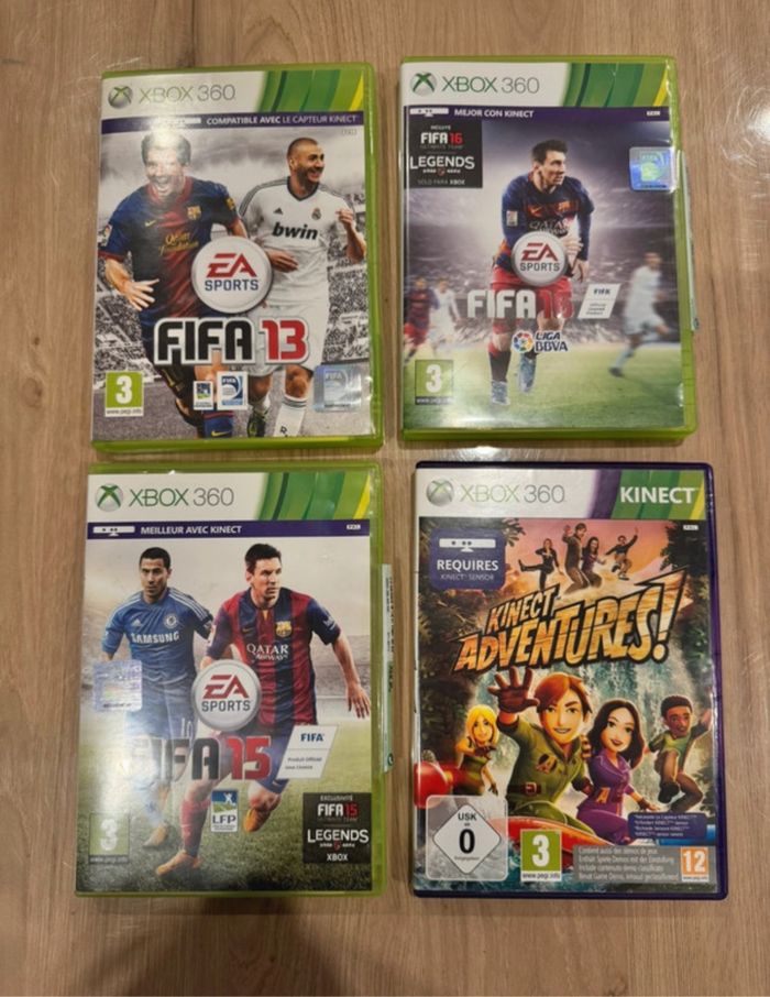Lot de 4 jeux XBOX 360