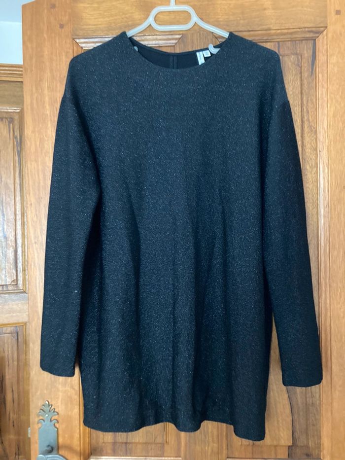 Robe pailletée noire