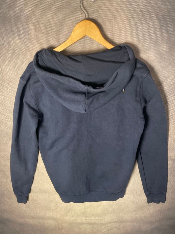 Sweat, zippé jott bleu marine, capuche, taille S. Très bon état. - photo numéro 5