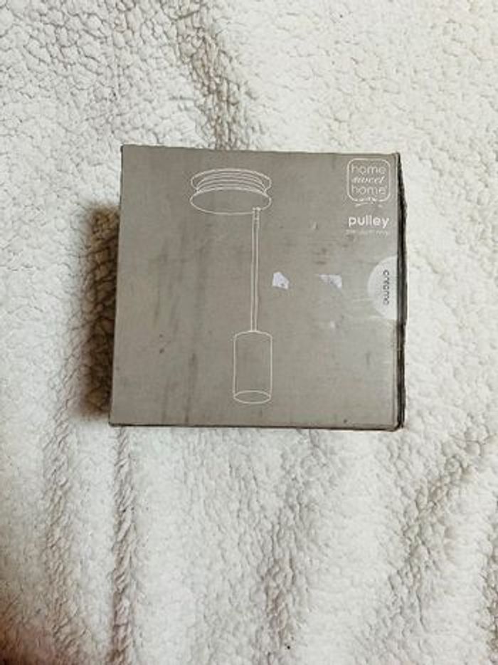 Lampe applique suspendu argenté