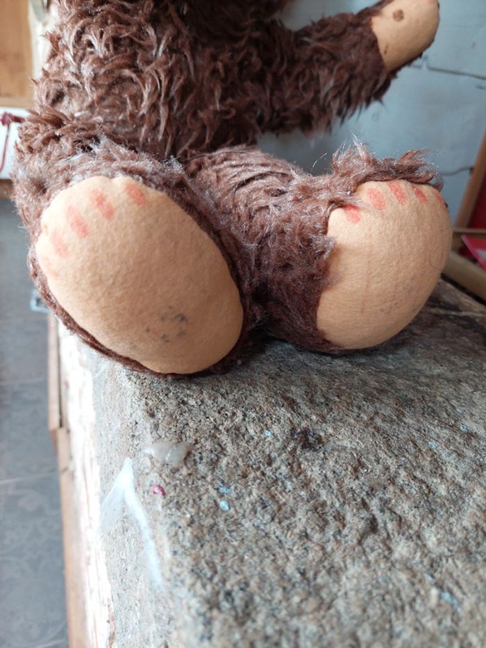 Ancienne grande peluche singe - photo numéro 4