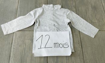 Lot n°281 T-shirt-sous pulls manches longues Kiabi 12 mois