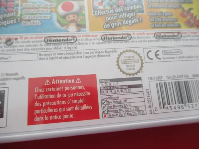 Nintendo 3ds Lot de 2 Jeux  Fire Emblem Warriors + Puzzle Dragons - photo numéro 5