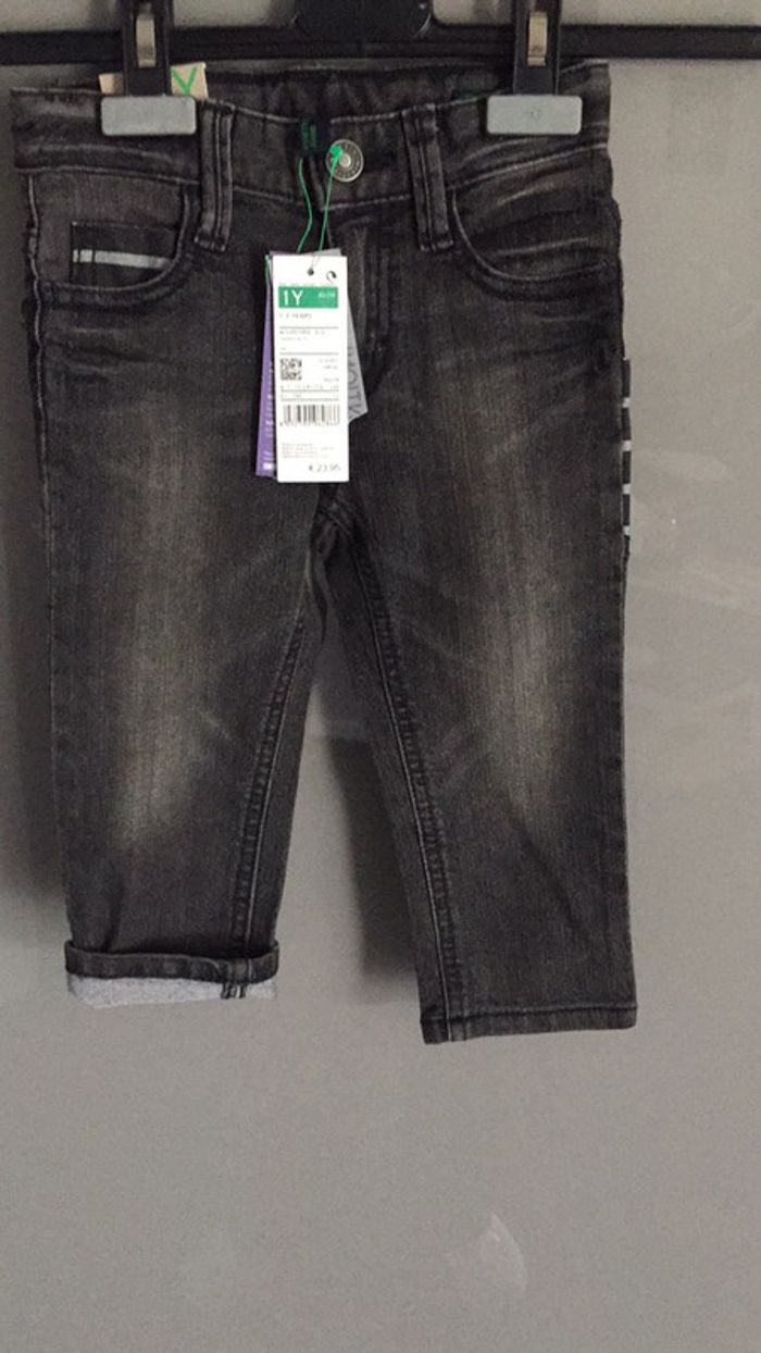 Benetton Neuf Avec Etiquette pantalon noir 1-2 Ans (82cm)