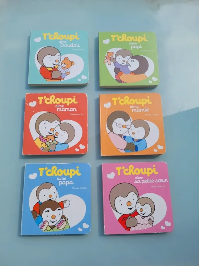 Coffret T'choupi 🩷 Ma petite Bibliothèque 🩵 6 petits livres pour dire Je t'aime - photo numéro 3