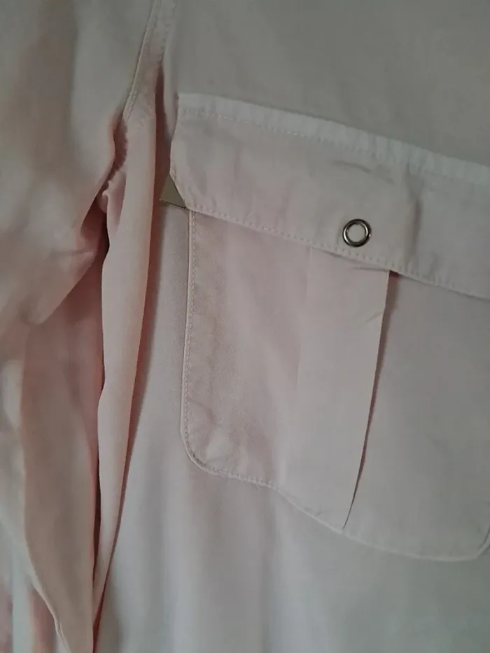 Chemise longue rose - photo numéro 4