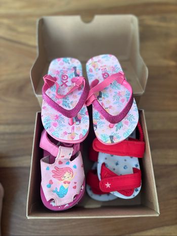 Lot de 3 paires de tongs fille
