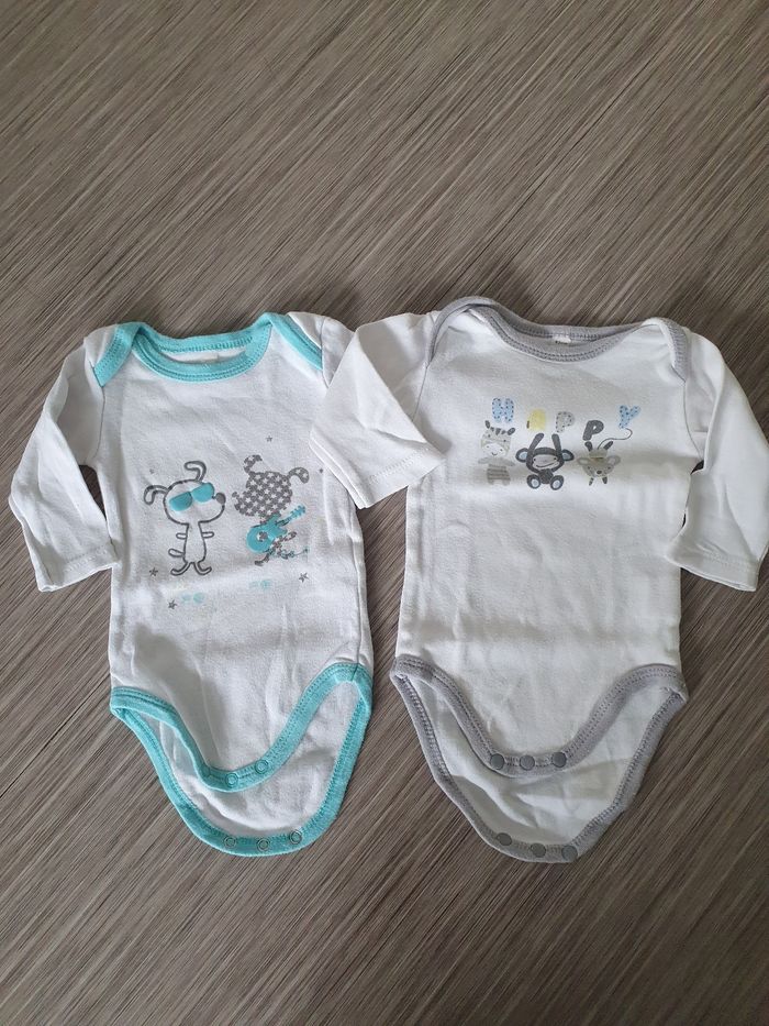2 bodys Ml garçon 62 cm - 3M