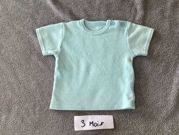 T-shirt bleu 3 mois