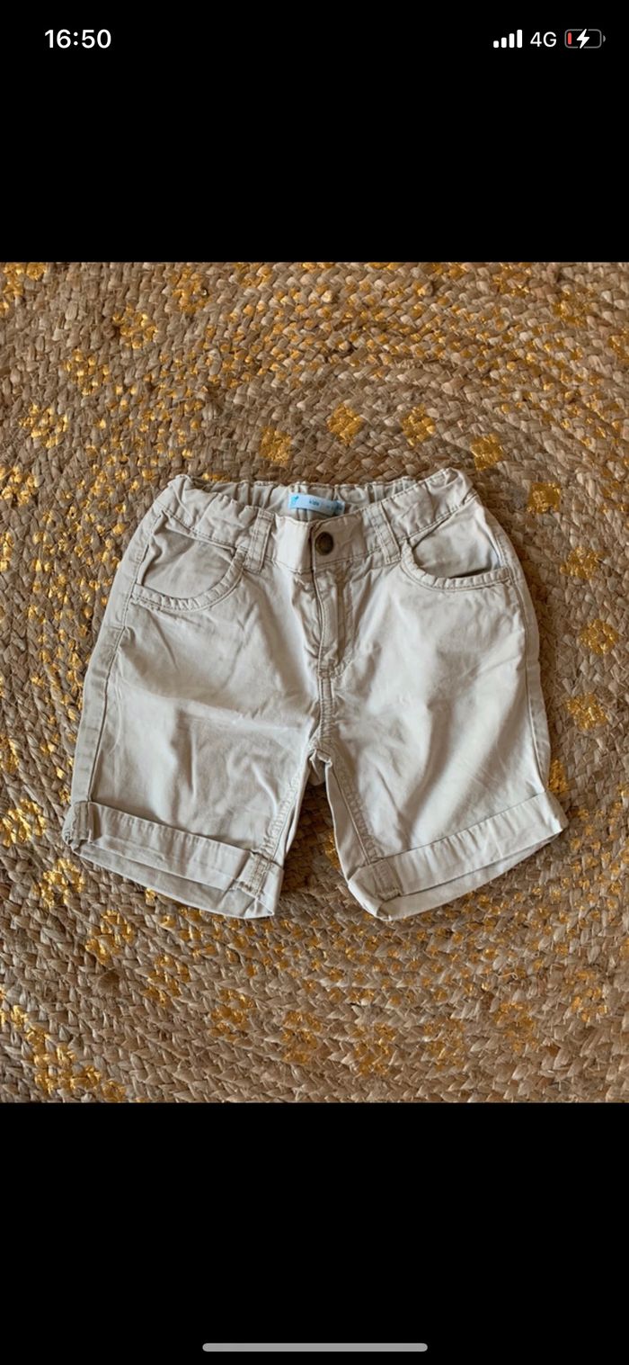 Short beige garçon