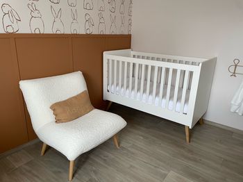 Lit évolutif Vox Vintage blanc /chêne 70x140