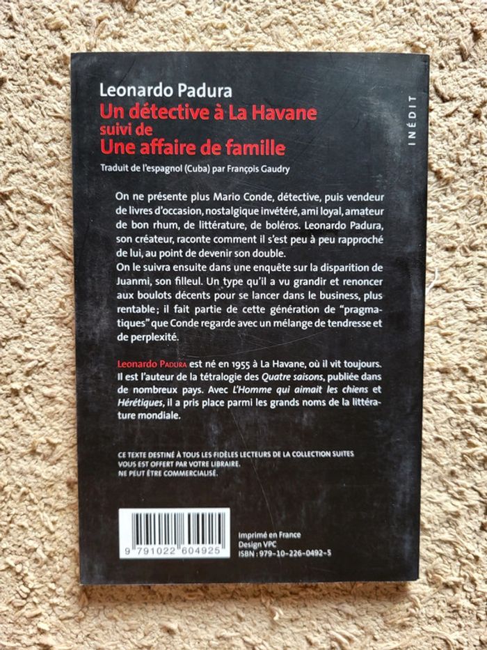 Livre Un détective à La Havane de Leonardo Padura - photo numéro 2