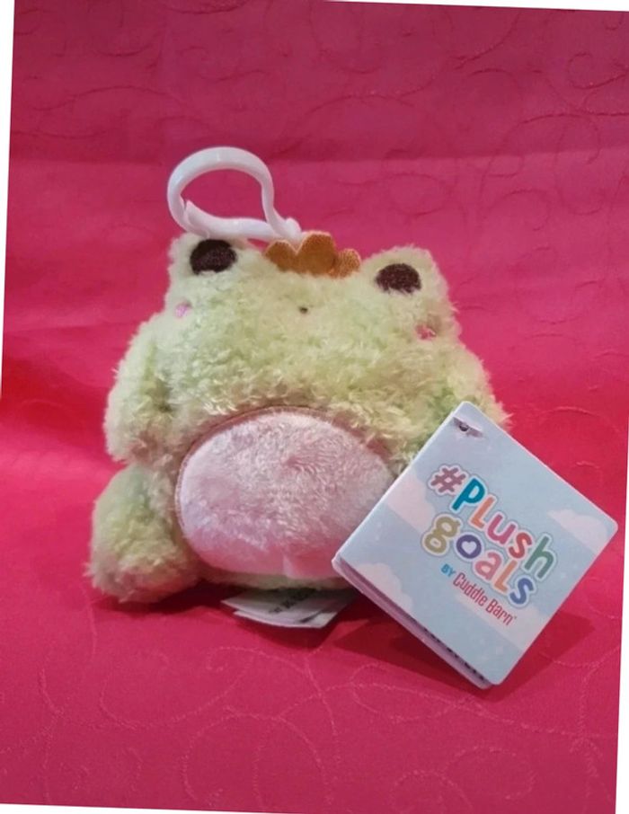 Peluche grenouille Plushgoals cuddle barn neuf Claire's