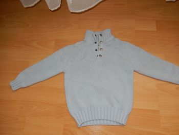 pull okaidi bleu 5 ans