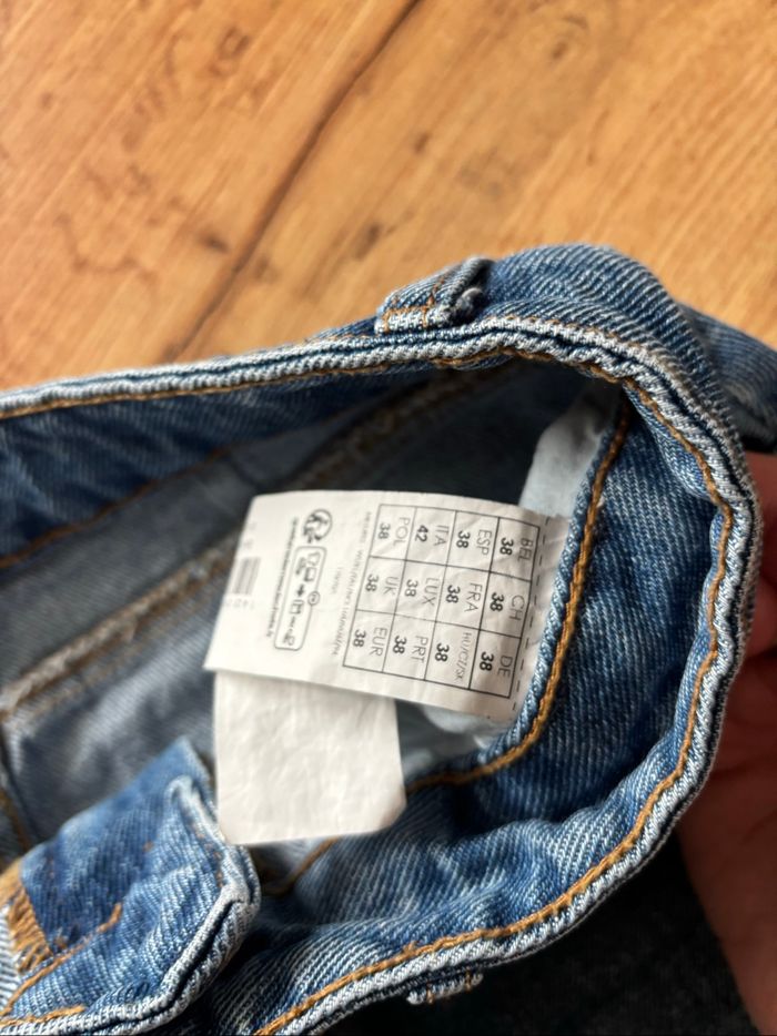 Jupe jean mi longue bleu femme Promod taille 38 - photo numéro 3