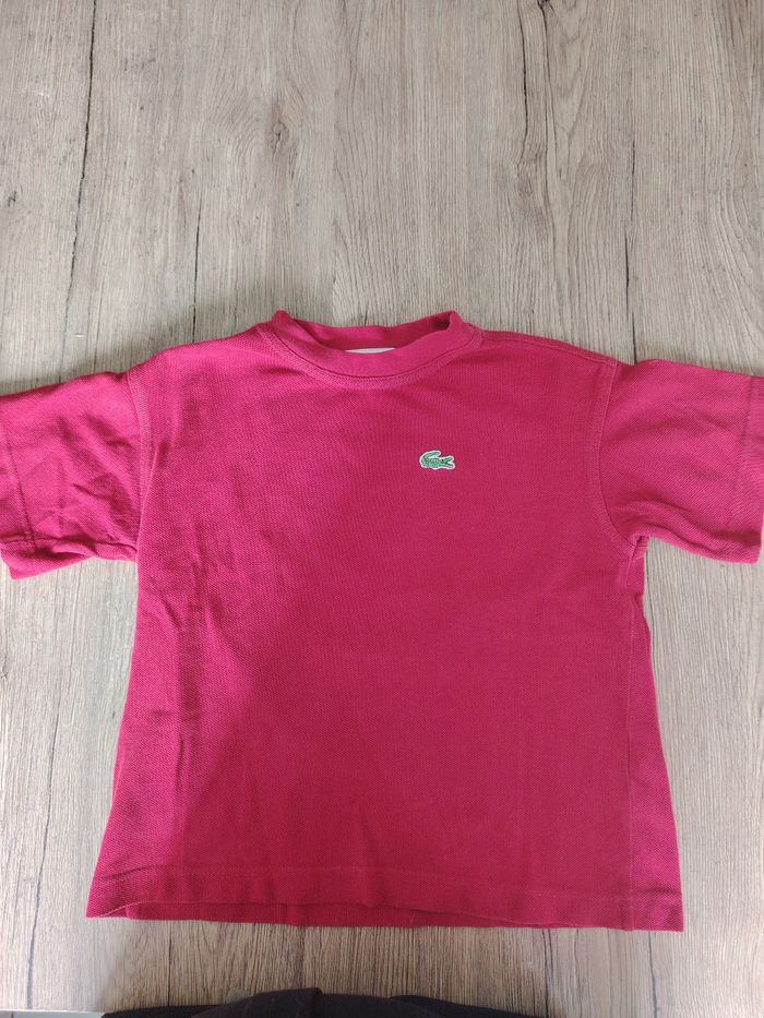 Tee shirt Lacoste rouge  4ans - photo numéro 2
