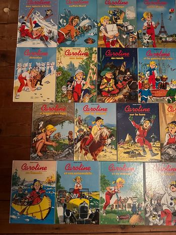 Lot de 19 albums livres bd Caroline Pierre Probst TBE vintage anciens années 90