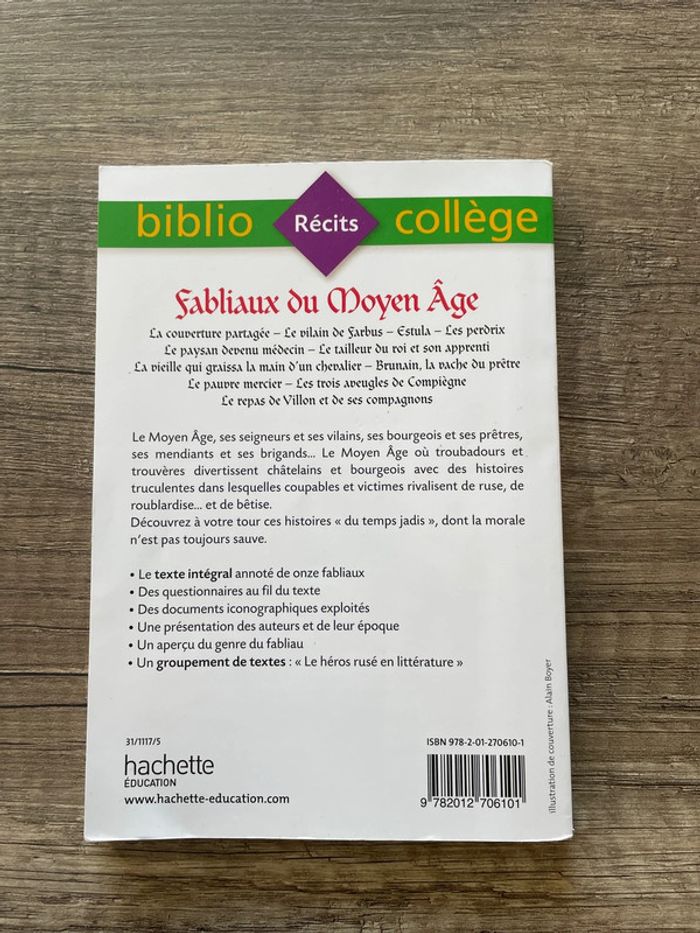 Livre « Les Fabliaux du moyen âge » - photo numéro 2