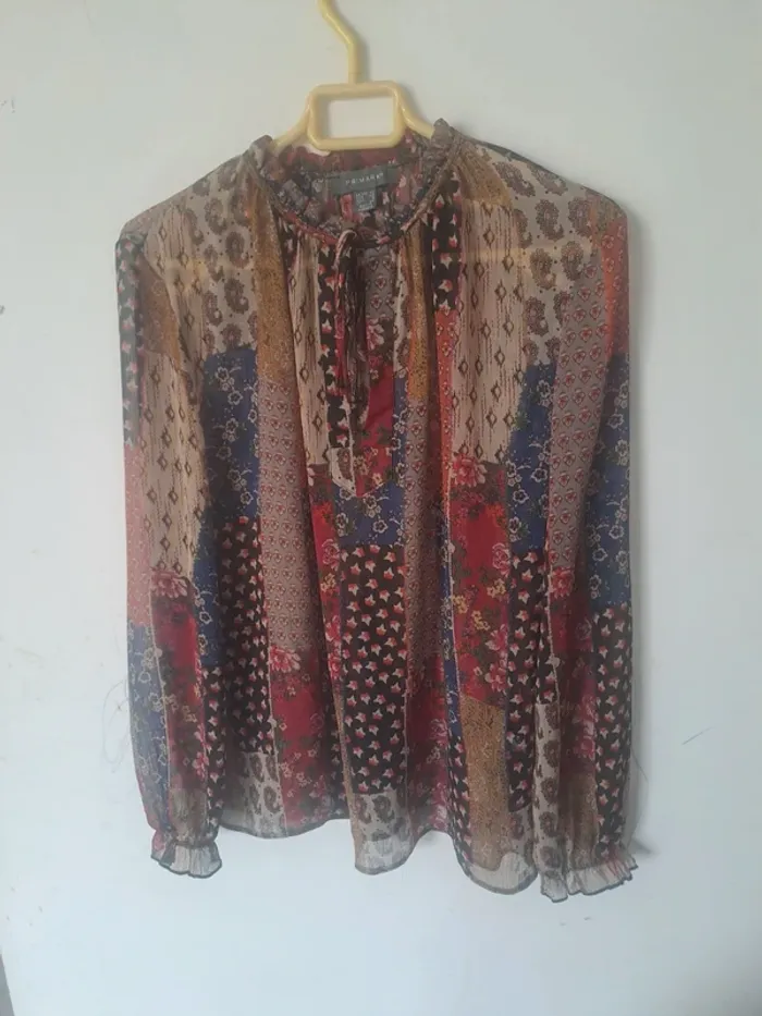 Blouse multicolore transparente Primark Taille 40