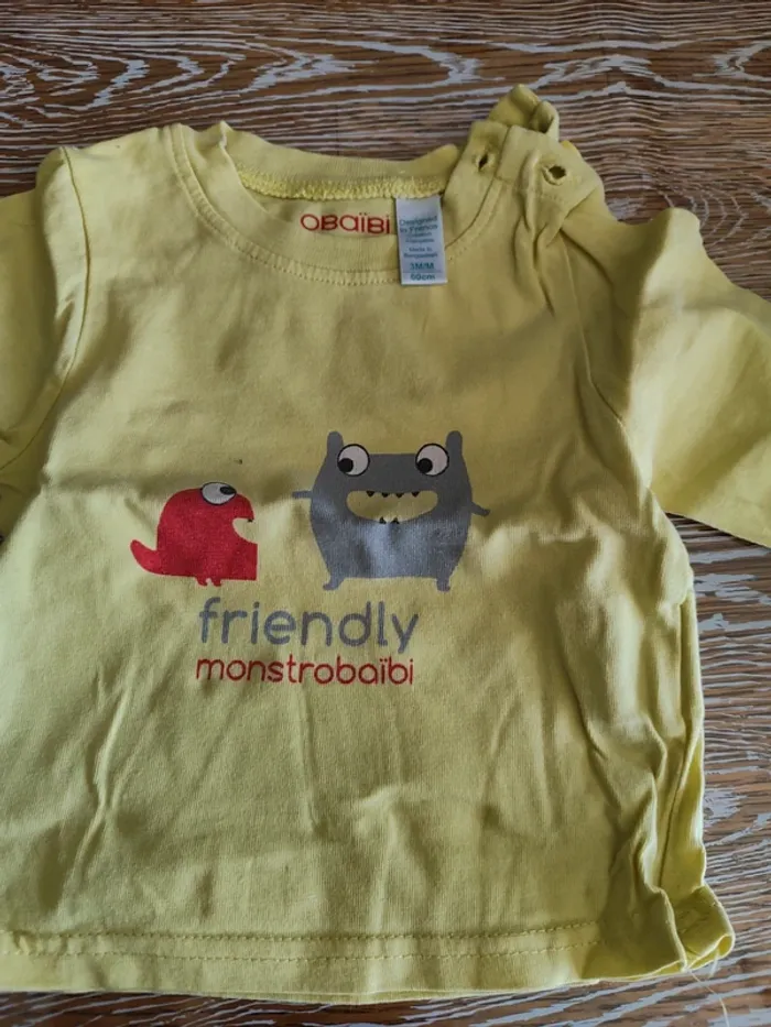 🍁 lot de 8 teeshirts manches longues taille 3 mois 🍁 - photo numéro 4