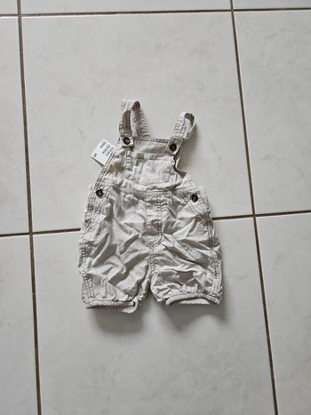 Salopette bébé été garçon 4/6 mois Neuf V2