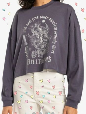 Tee-shirt oversize manches longues Violet/Lila Billabong