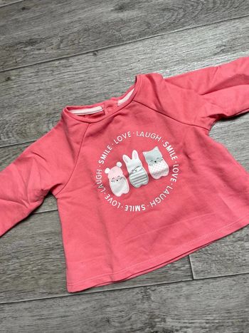 Pull fin corail Obaibi 6 mois