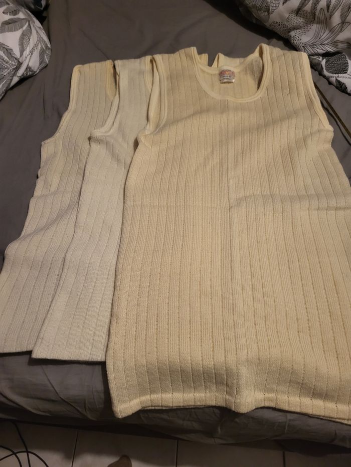 Lot 3 maillots corps laine homme taille 6 - photo numéro 8