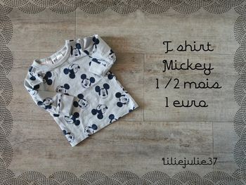 T shirt Mickey H&M 1/2 mois