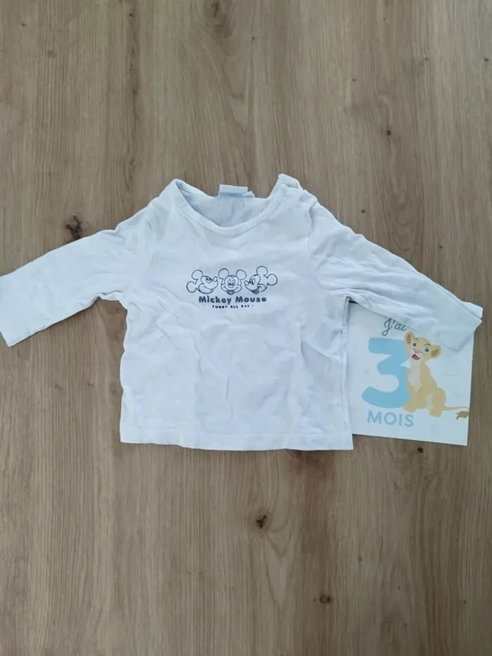 Tee shirt manches longues Mickey