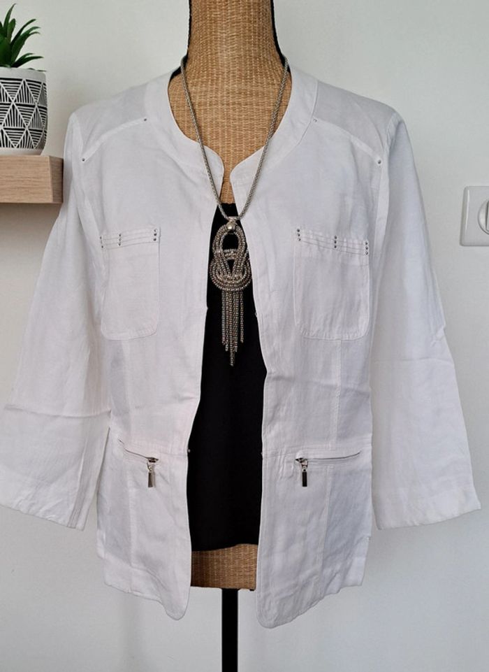Veste blanche Armand Thiery - photo numéro 3