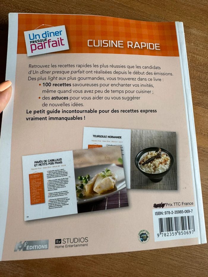 Livre de cuisine Un dîner presque parfait - photo numéro 2