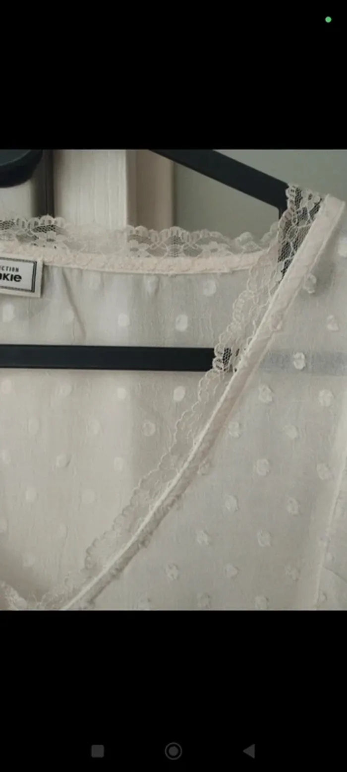 Blouse blanche à plumetis pimkie 34 - photo numéro 5