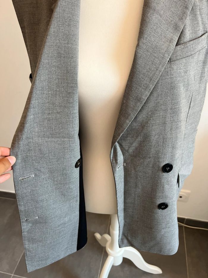 Veste Grise Sans Manches Bershka taille L - photo numéro 4