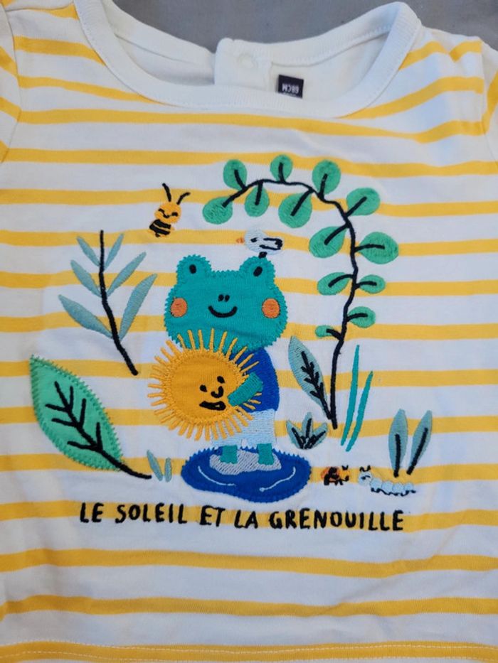 Ensemble t-shirt body + short 6 mois - photo numéro 5