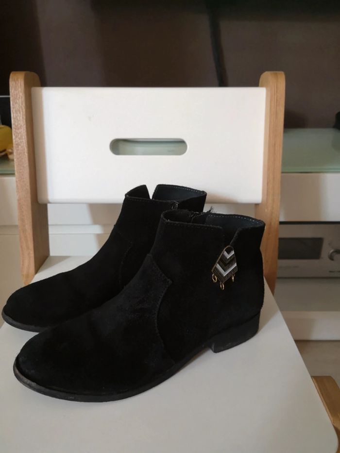 Bottines noire fille 36