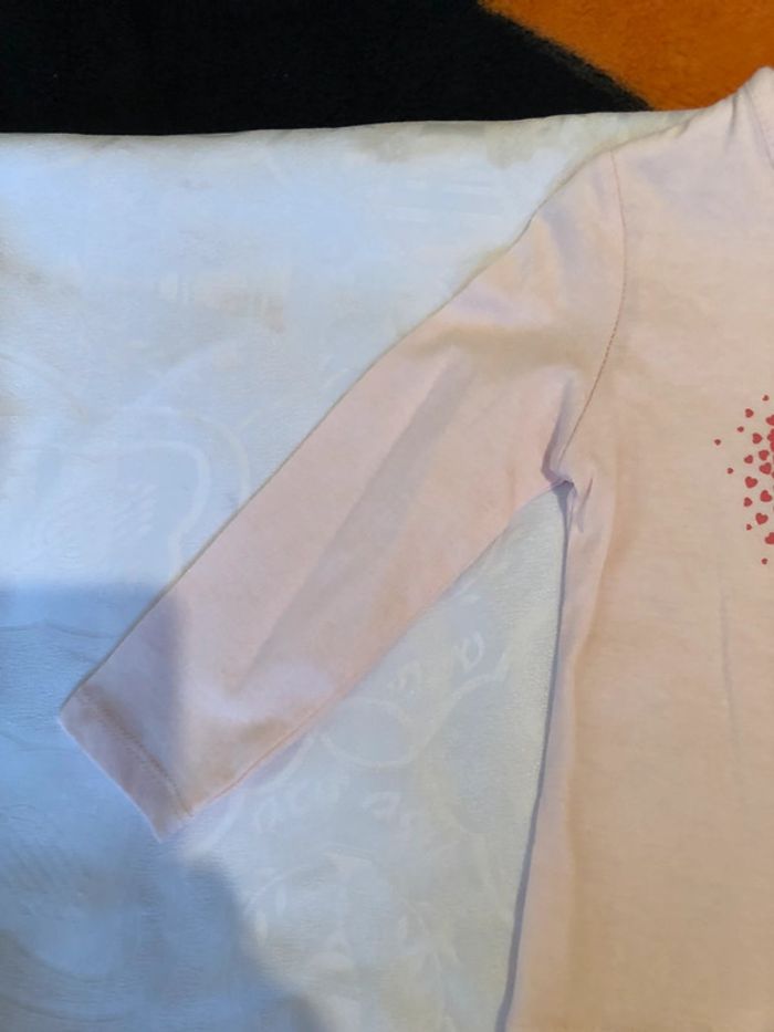 Ensemble fille haut rose short blanc neuf 12 mois. - photo numéro 3